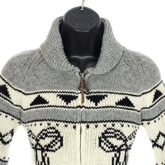 TNA Aritzia Zip Up Sweater Cardigan Lambs Wool XS - Picture 2 of 4